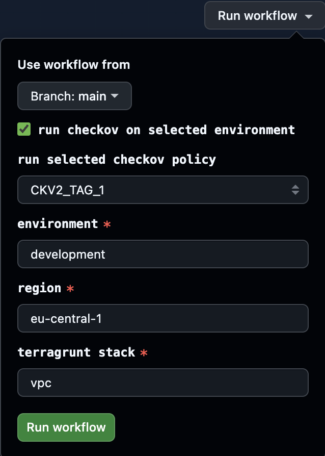 Running GitHub Actions workflow