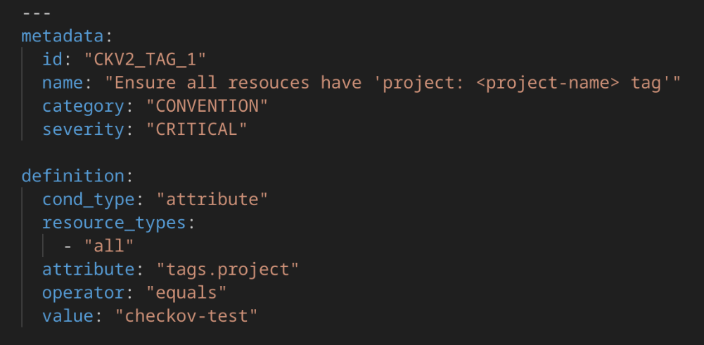 First Custom Policy Example
